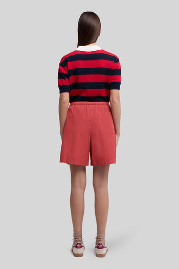 Short In Popeline Di Cotone Aragosta Donna - 3