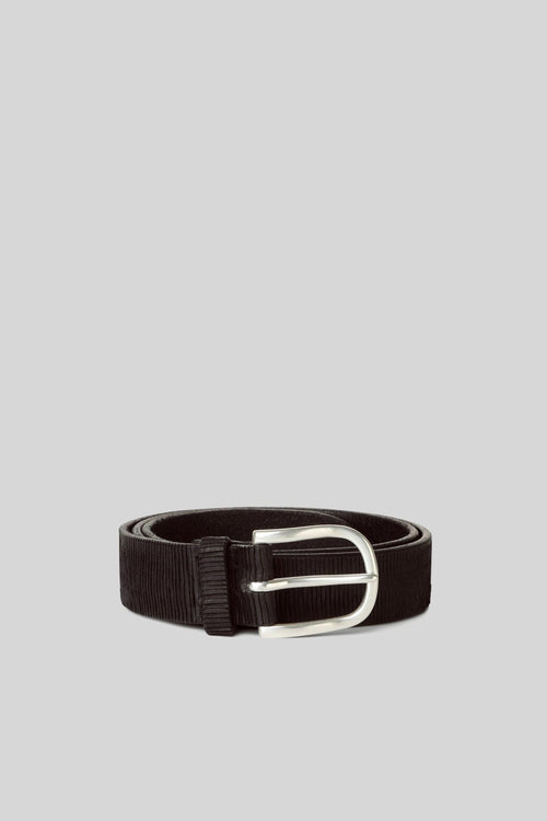 Cintura Blade In Cuoio Testa Di Moro Uomo