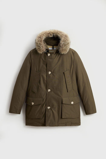 Arctic Parka In Ramar Cloth Con Pelliccia Removibile Verde Militare Uomo - 4