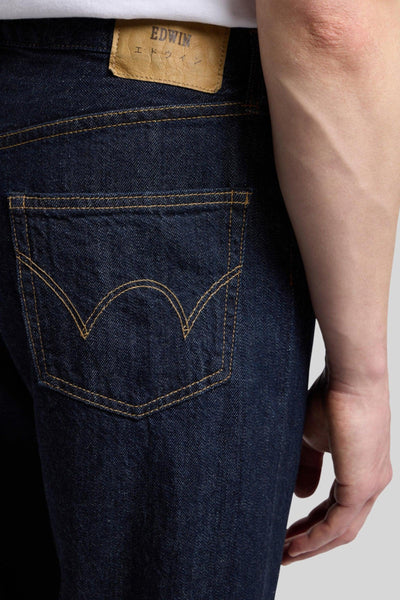 Jeans Regular Straight Japan 14 Oz Kurabo Recycle Blu Scuro Uomo