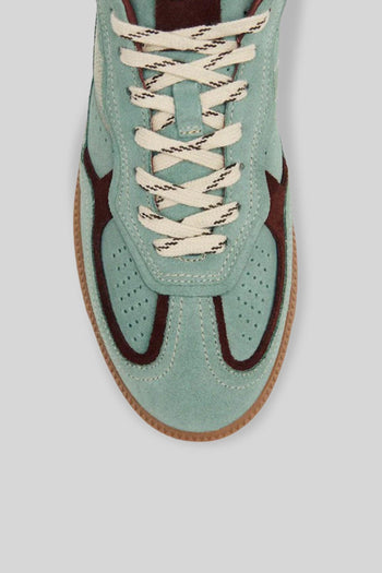 Sneaker Tb.490 Rife In Pelle Verde Acqua Donna - 2