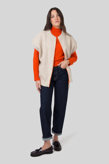 Maglia Rebecca Arancio Donna - 7