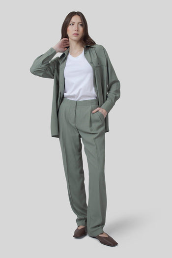 Pantalone Linda Verde Acqua Donna - 2