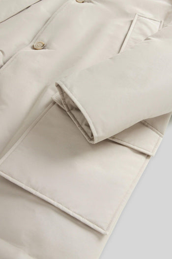 Arctic Parka In Ramar Cloth Con Pelliccia Removibile Bianco Off Uomo - 5