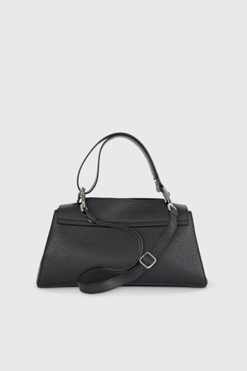 Borsa Sveva Longuette Soft In Pelle Con Tracolla Nero Donna - 3