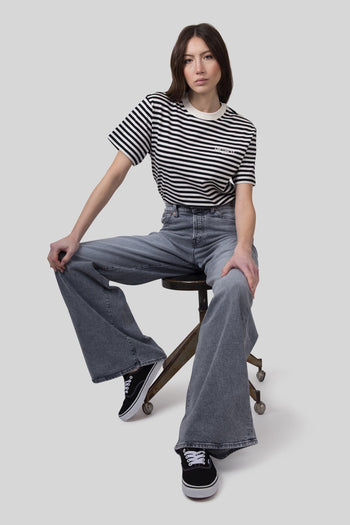 Wip T-shirt W' S/s Ezra Nero/bianco Donna - 2