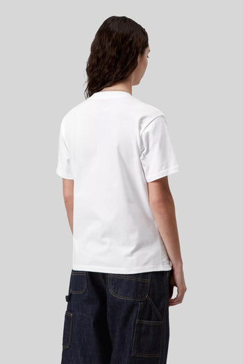 Wip T-shirt W' S/s Pocket Heart Bianco Donna - 3