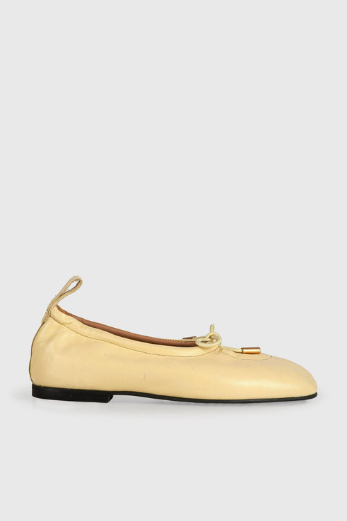Ballerina Rosalind Yellow Leather Giallo Donna