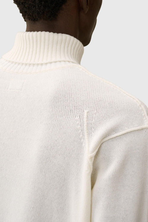 Maglia Lambswool Grs Turtleneck Knit Bianco Uomo - 2