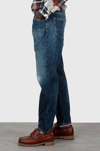 Jeans Musso Tapered Blu Medio Uomo - 4