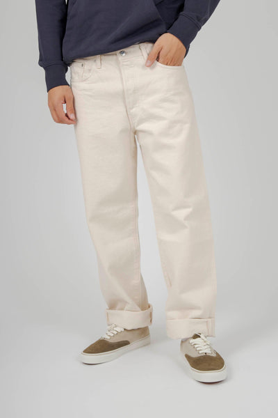 Jeans Loose Fit Japan Bianco Off Uomo