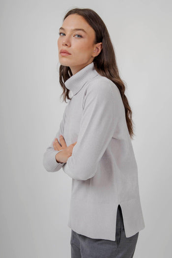 Maglia Velvet Vent Turtleneck Wom Ghiaccio Donna - 5