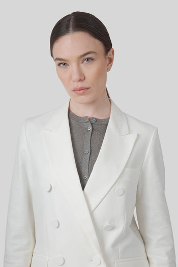 Blazer Doppiopetto Ari Avorio Donna - 4