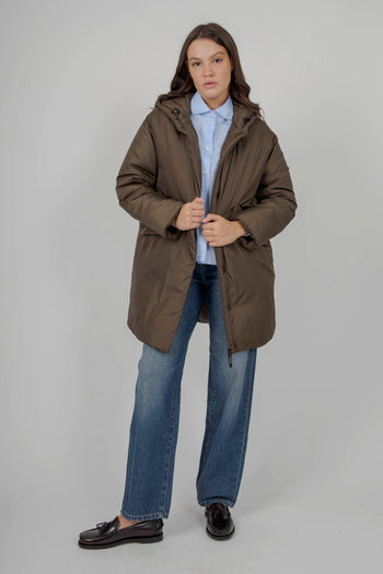 Parka Americano Verde Militare Donna - 7