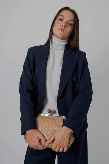 Maglia Dolcevita Cashmere/seta Perla Donna - 2