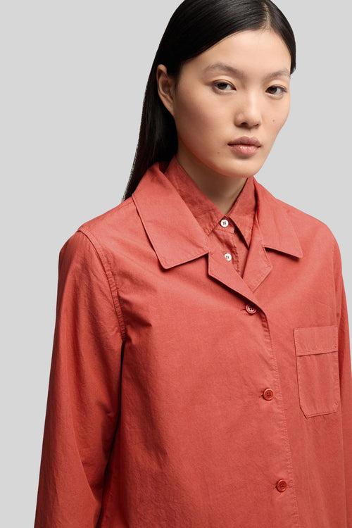 Camicia In Popeline Di Cotone Aragosta Donna