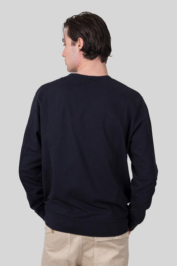 Felpa Light Fleece Crewneck Blu Scuro Uomo - 3