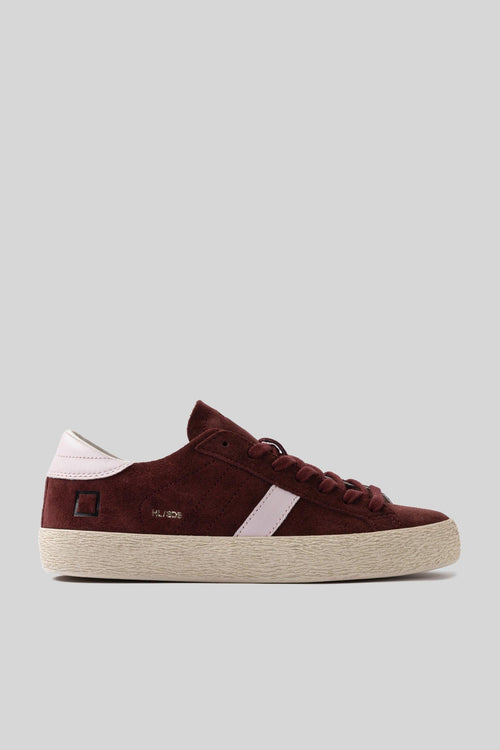 Sneaker Hill Low Suede Bordeaux Donna