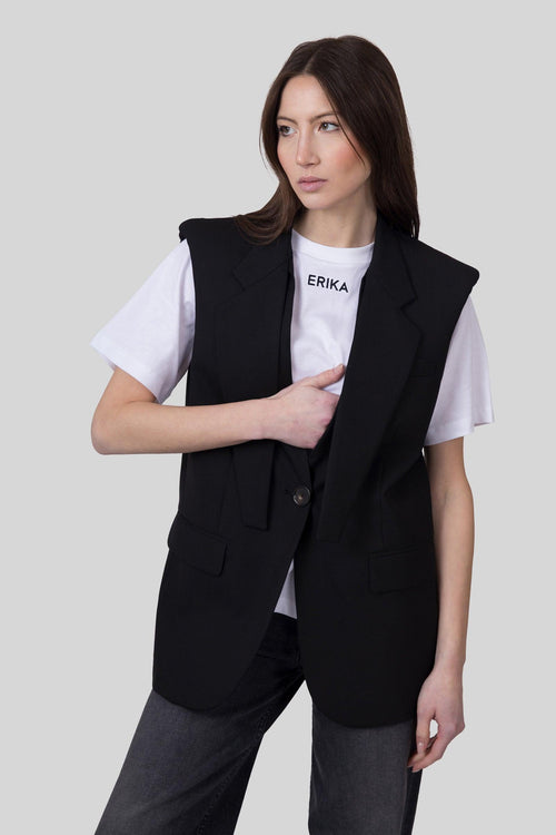Gilet Ivo Nero Donna
