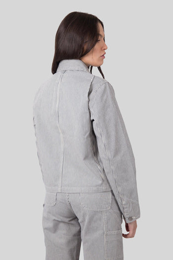 Wip W' Mercer Chore Coat Bianco/grigio Donna - 3