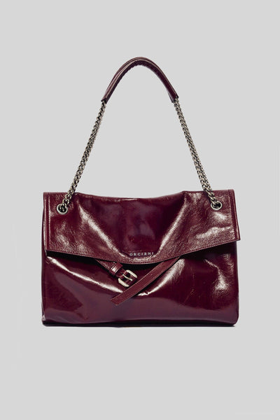 Borsa Venus Midi In Pelle Gotham Bordeaux Donna
