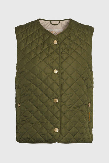 Gilet Trapuntato Lorelei Verde Oliva Donna - 7