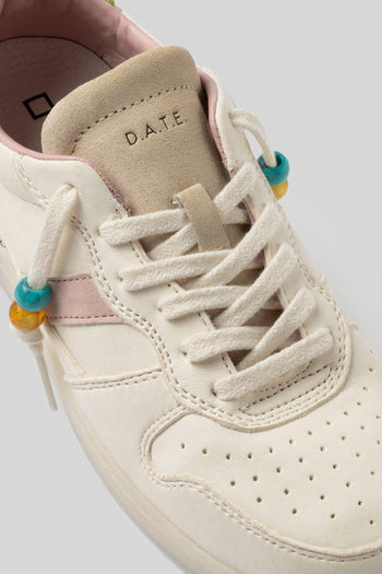 Sneaker Court 2.0 Vintage Calf Avorio Donna - 4