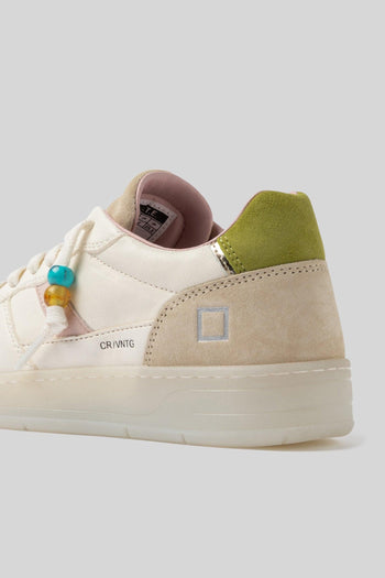 Sneaker Court 2.0 Vintage Calf Avorio Donna - 2