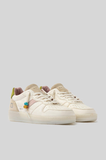 Sneaker Court 2.0 Vintage Calf Avorio Donna - 3
