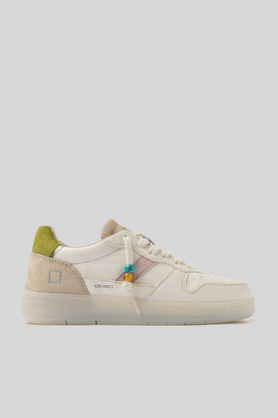Sneaker Court 2.0 Vintage Calf Avorio Donna