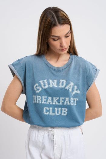 BOWERY T-Shirt Stampa "Sunday Breakfast Club" 1187 - 4