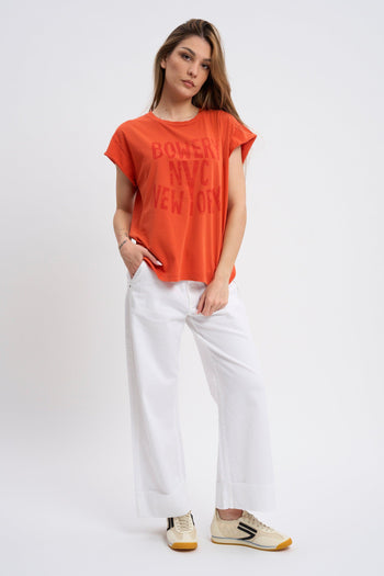 BOWERY T-SHIRT SMANICATA ACID GRENADINE 1190 - 4