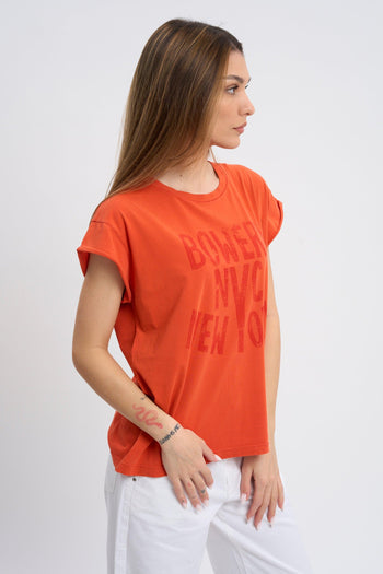 BOWERY T-SHIRT SMANICATA ACID GRENADINE 1190 - 3