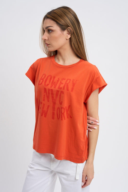 BOWERY T-SHIRT SMANICATA ACID GRENADINE 1190