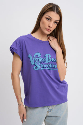 BOWERY T-SHIRT SMANICATA VIOLET 1180 - 2