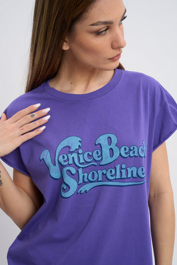 BOWERY T-SHIRT SMANICATA VIOLET 1180 - 5
