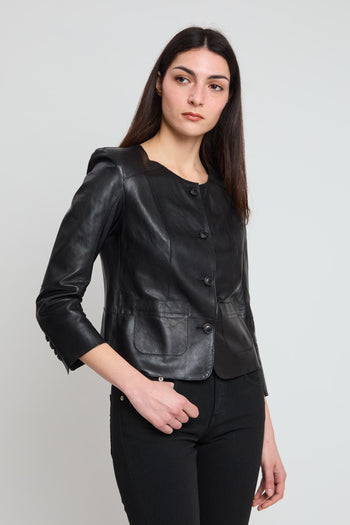 Leather Jacket Black 1134 - 4