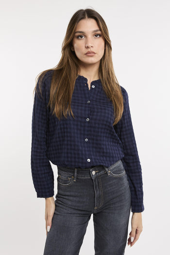 Camicia Vichy Rouches 6513 - 3