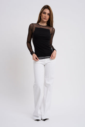 Girocollo Cotone/Tulle 1006 - 2