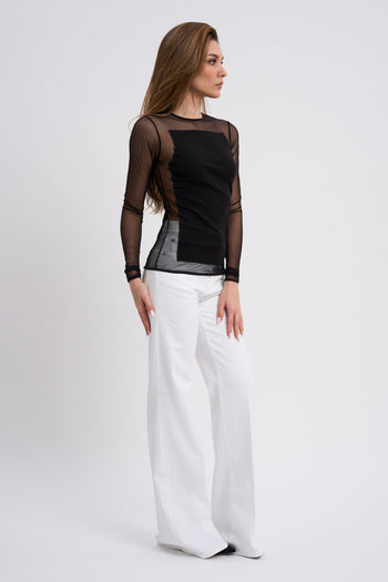 Girocollo Cotone/Tulle 1006 - 6