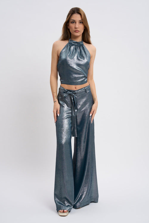 Pantaloni Effetto Glossy 1725