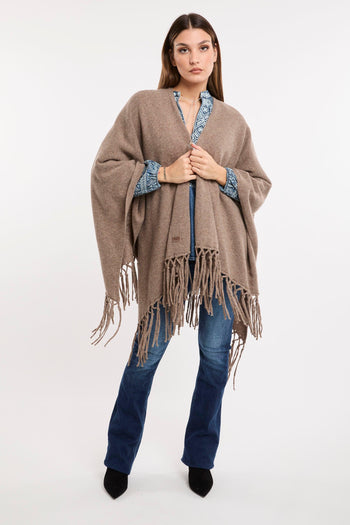 Poncho in Pura Lana 6362 - 3