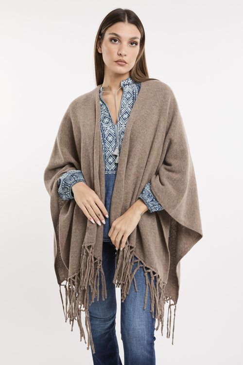 Poncho in Pura Lana 6362 - 1