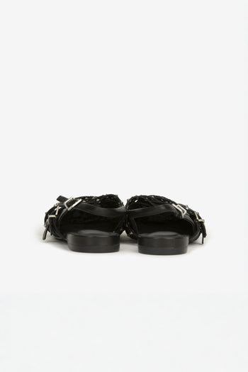 Slingback Nappa Foulard Black 1096 - 3
