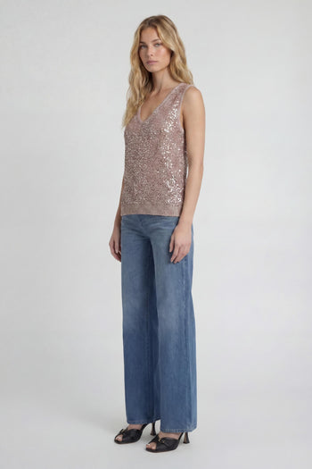 Canotta Maglia con Paillettes 1621 - 4