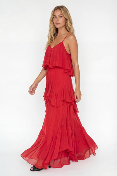 S DEMOISELLES Abito Balze Rosso 1071