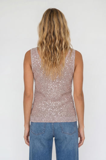 Canotta Maglia con Paillettes 1621 - 5