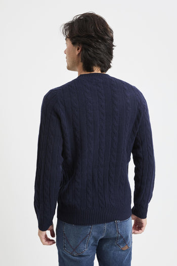 Maglia girocollo Cable - 7