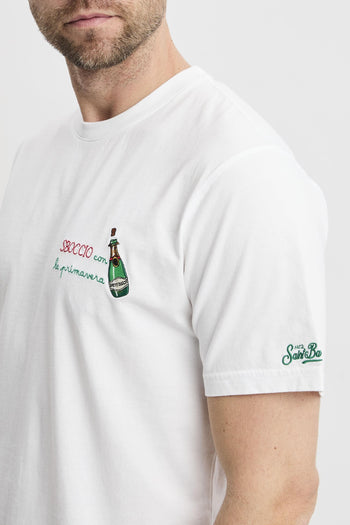 T-shirt Portofino ricamo "Sboccio con la primavera" - 3