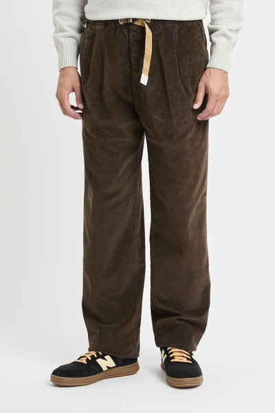 Pantalone in velluto con pinces